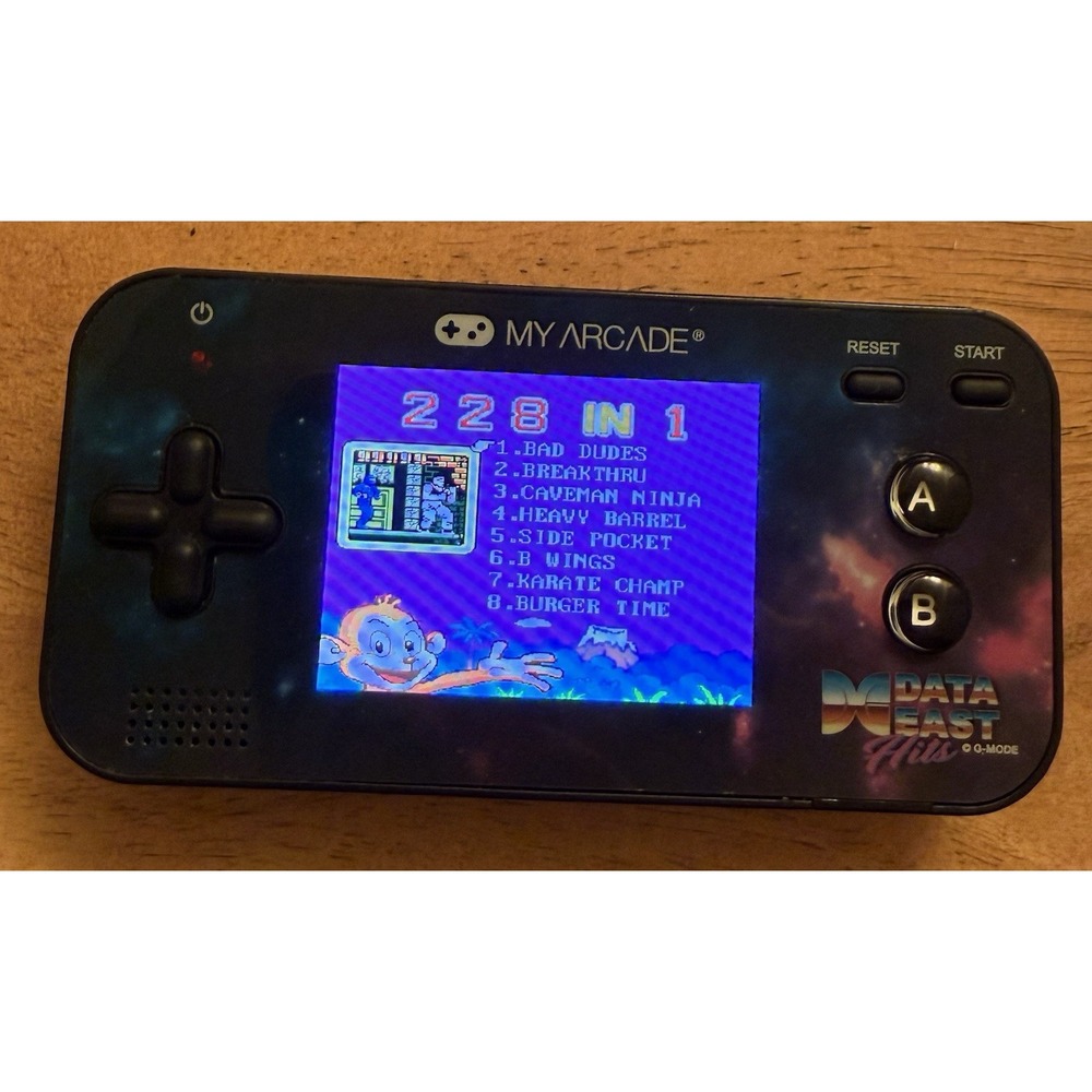 My Arcade Data East Hits Handheld Game System‎ Tested Working